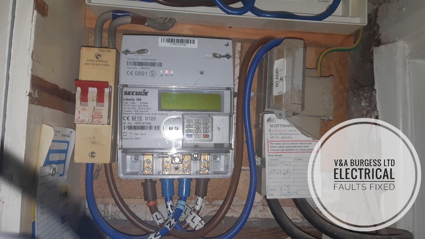 Damaged Electric Meter Electrical Faults Fixed