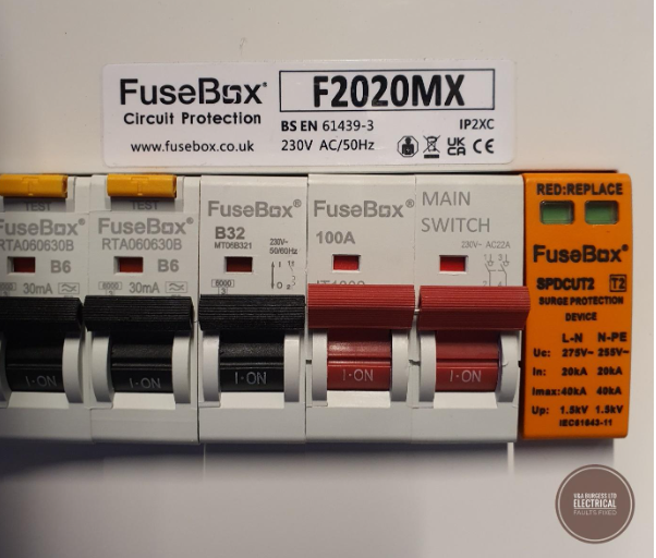 Modern Fuse Box Equipment, Surge Protection and RCBO